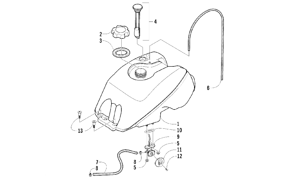 Gas tank assembly