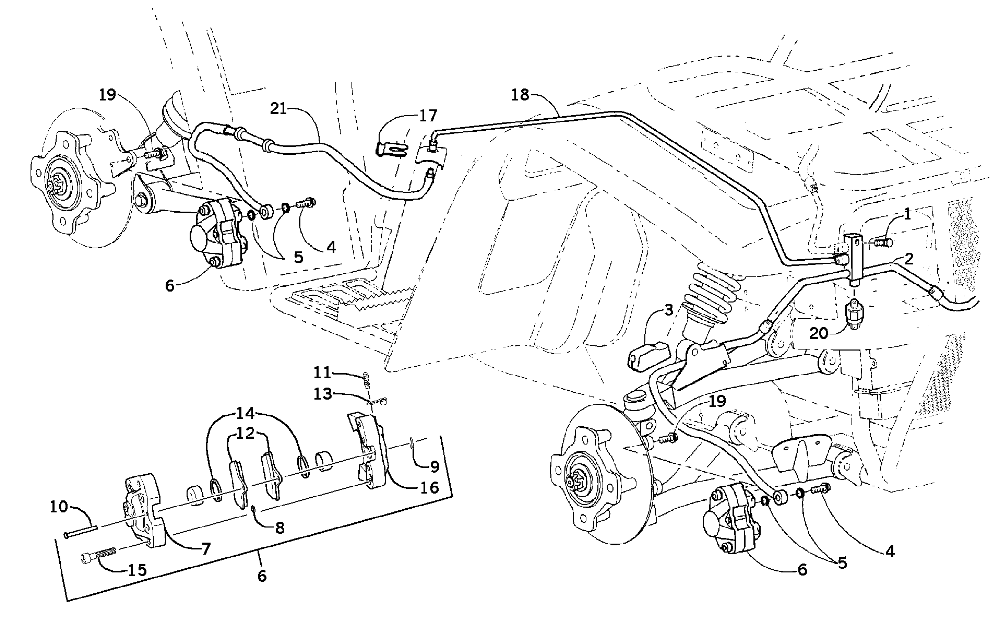 Hydraulic brake assembly