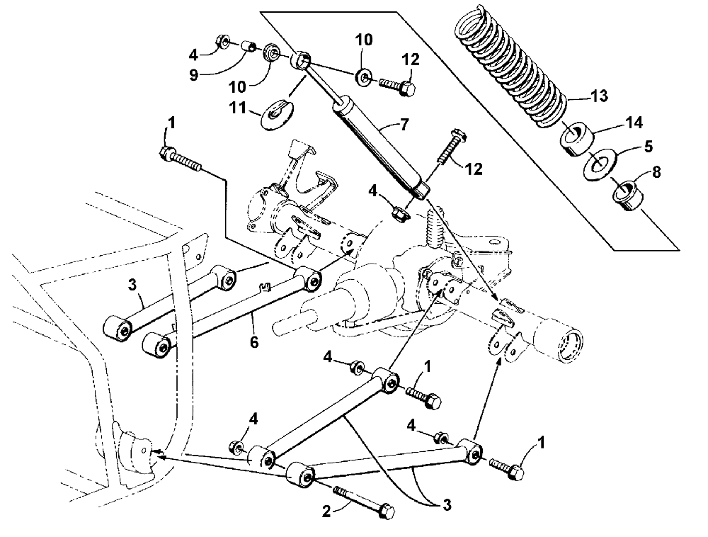 Rear suspension assembly