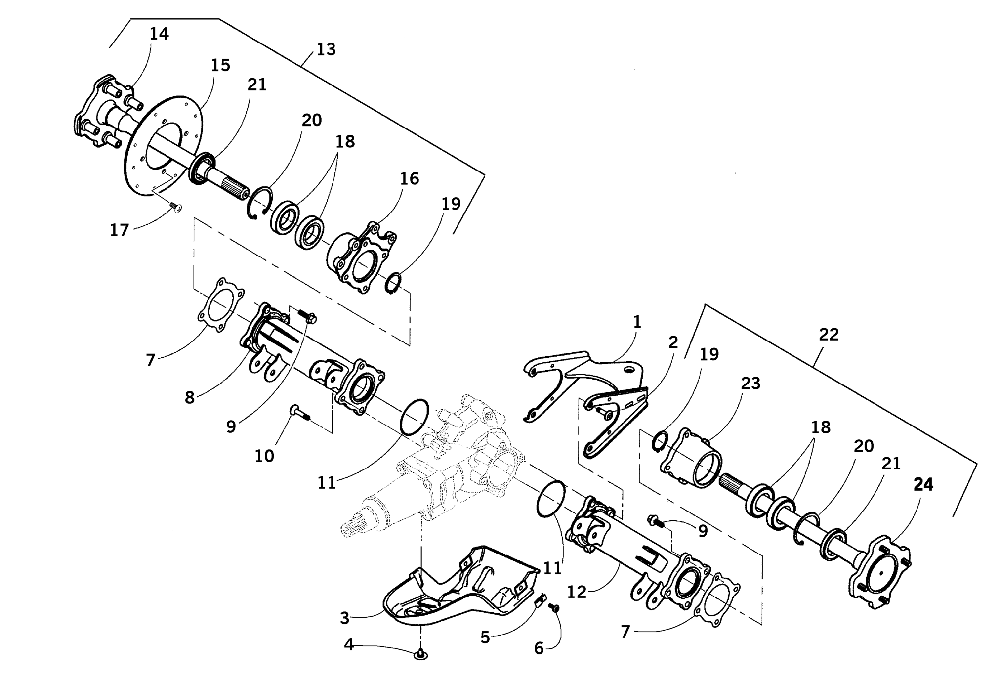 Rear axle assembly