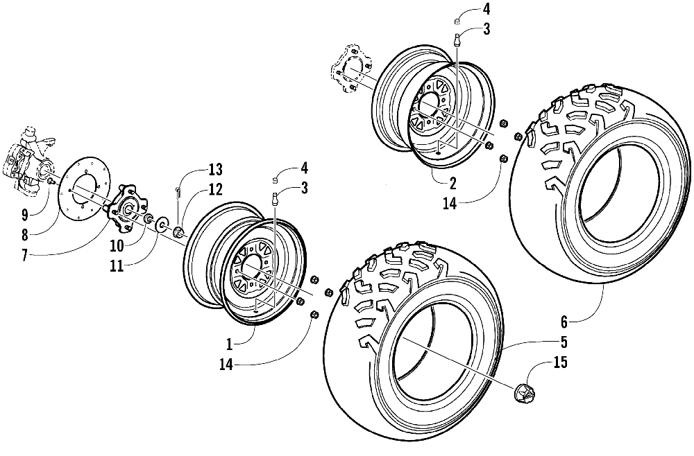 Wheel and tire assembly