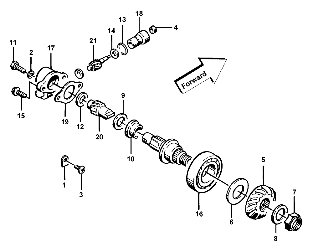 Speedometer drive assembly