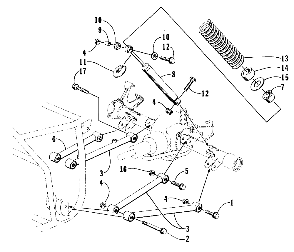 Rear suspension assembly