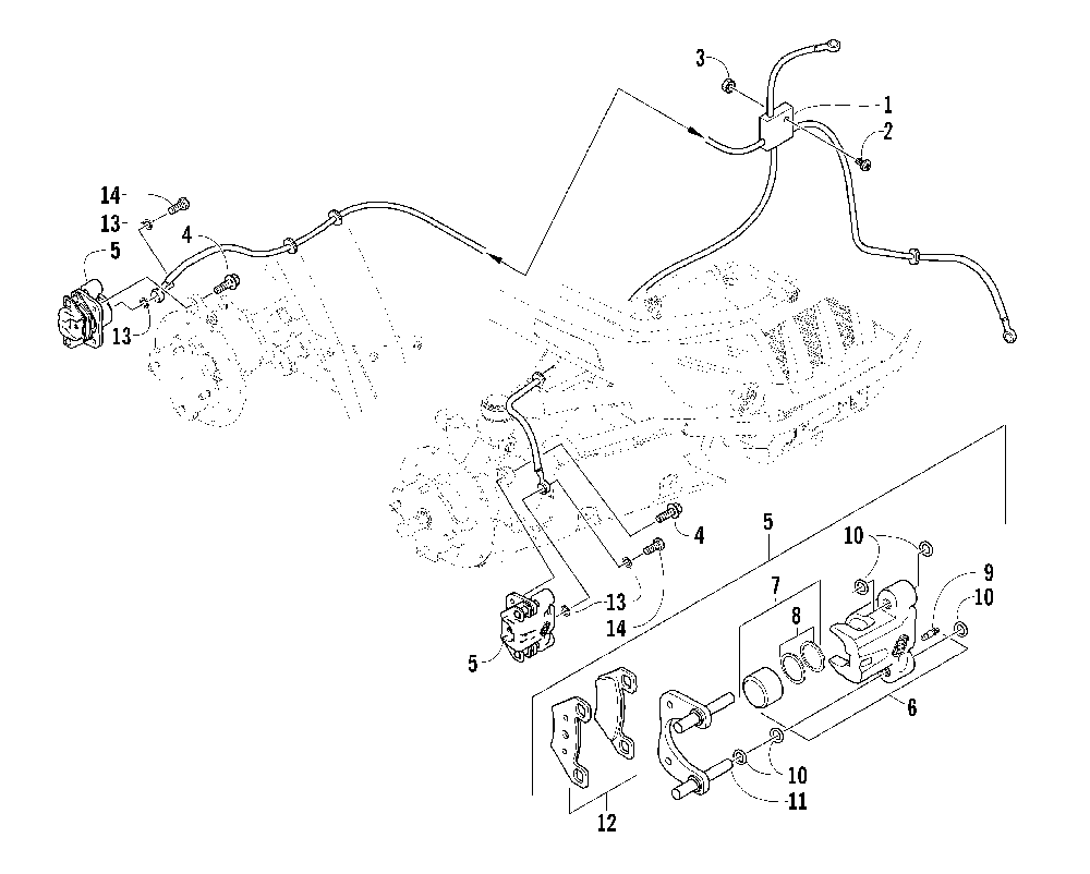 Hydraulic brake assembly