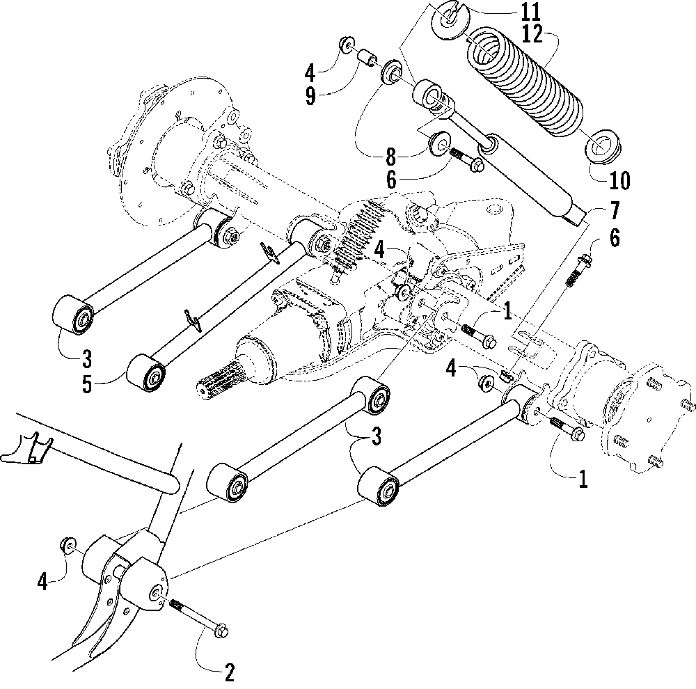 Rear suspension assembly