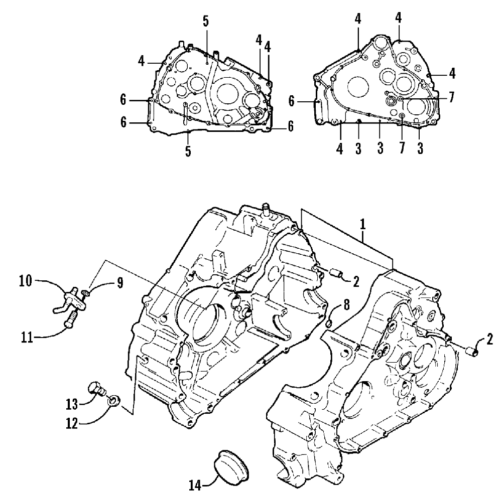 Crankcase assembly