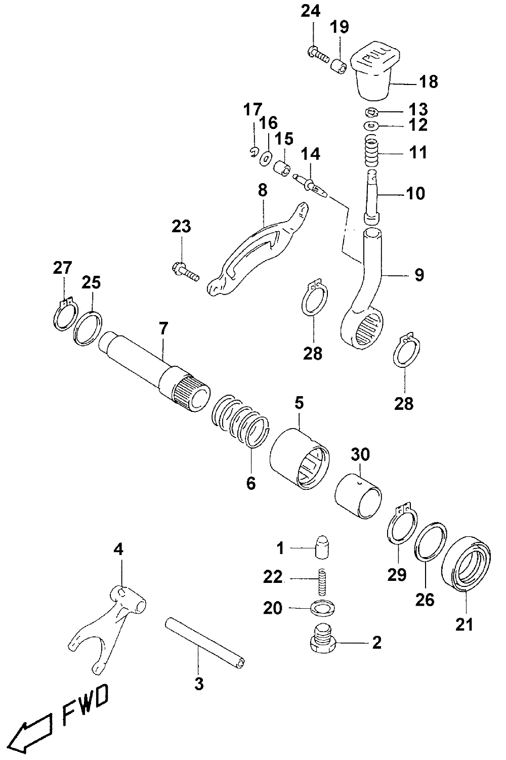 Hi_low shifter assembly (4x4)