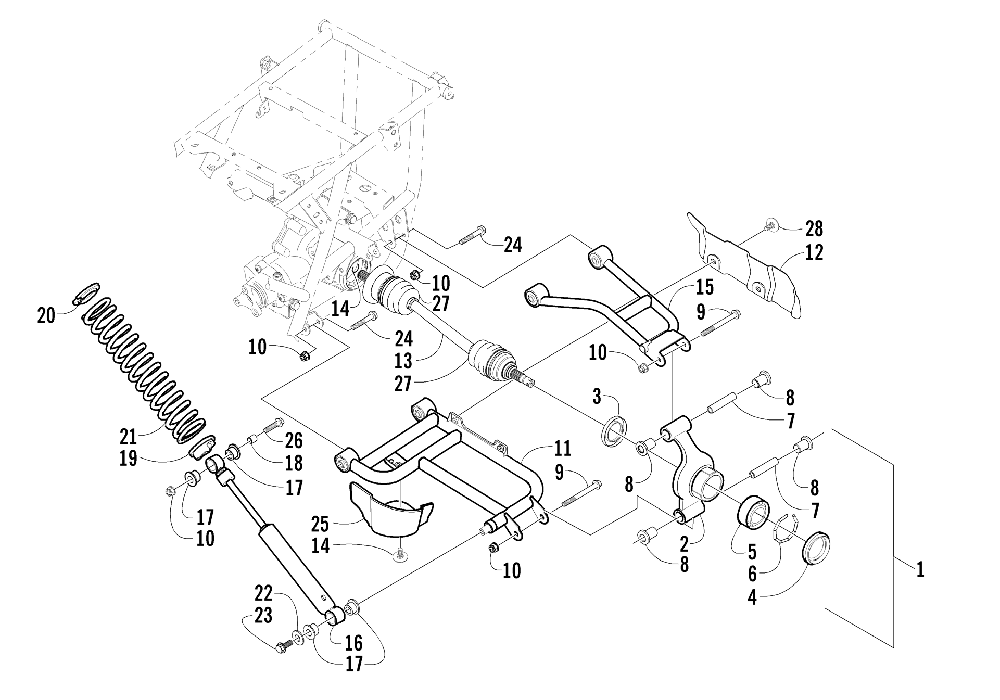 Rear suspension assembly