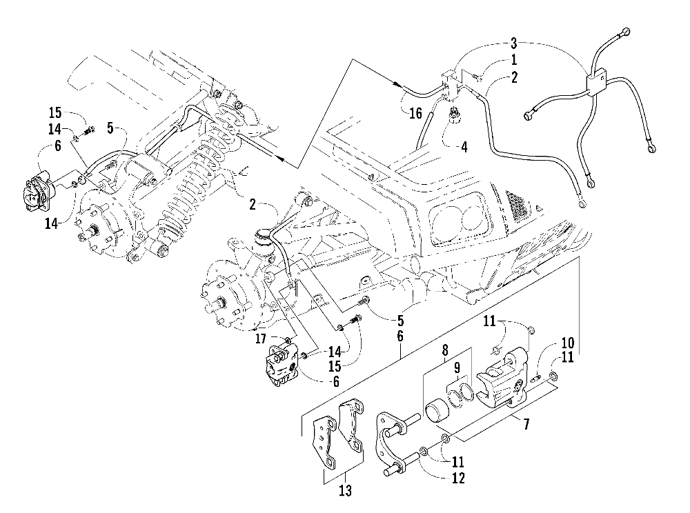 Hydraulic brake assembly