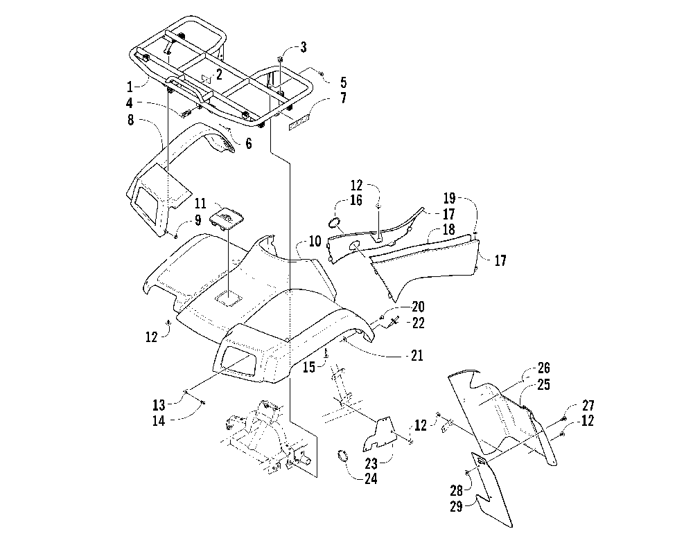 Front body panel assembly