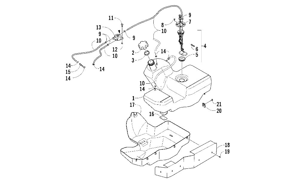 Gas tank assembly