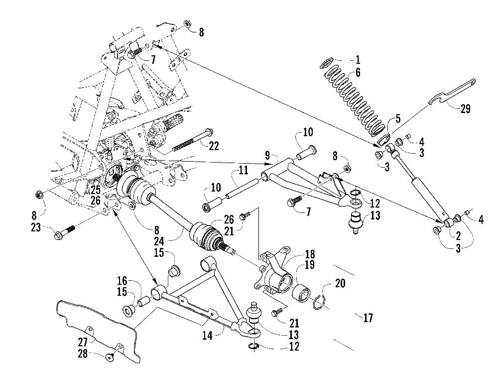 Front suspension assembly