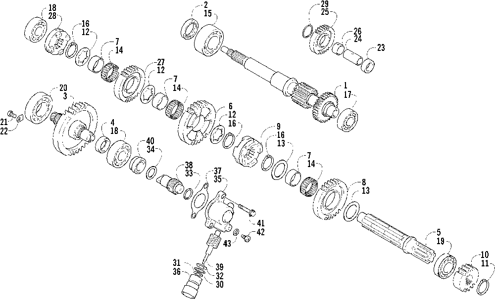 Secondary transmission assembly