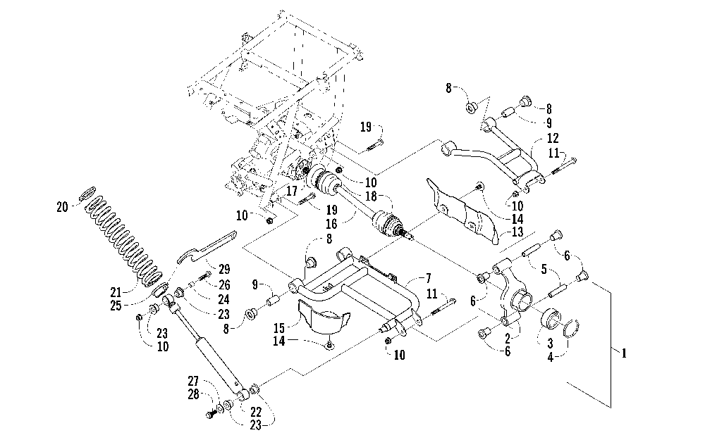 Rear suspension assembly