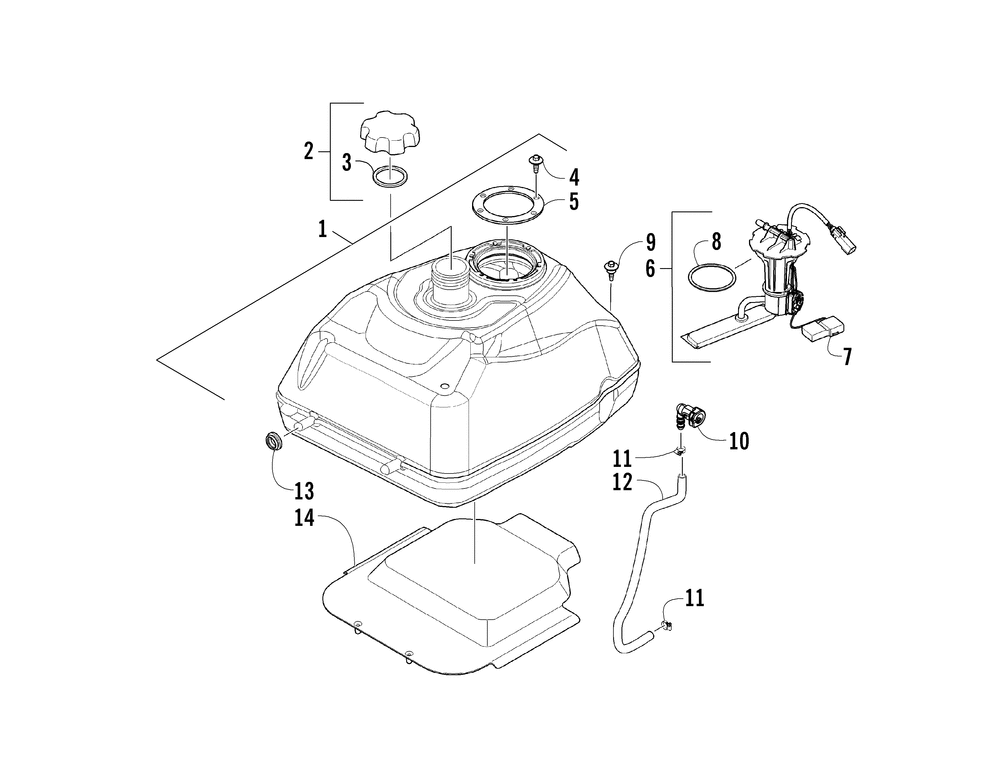 Gas tank assembly