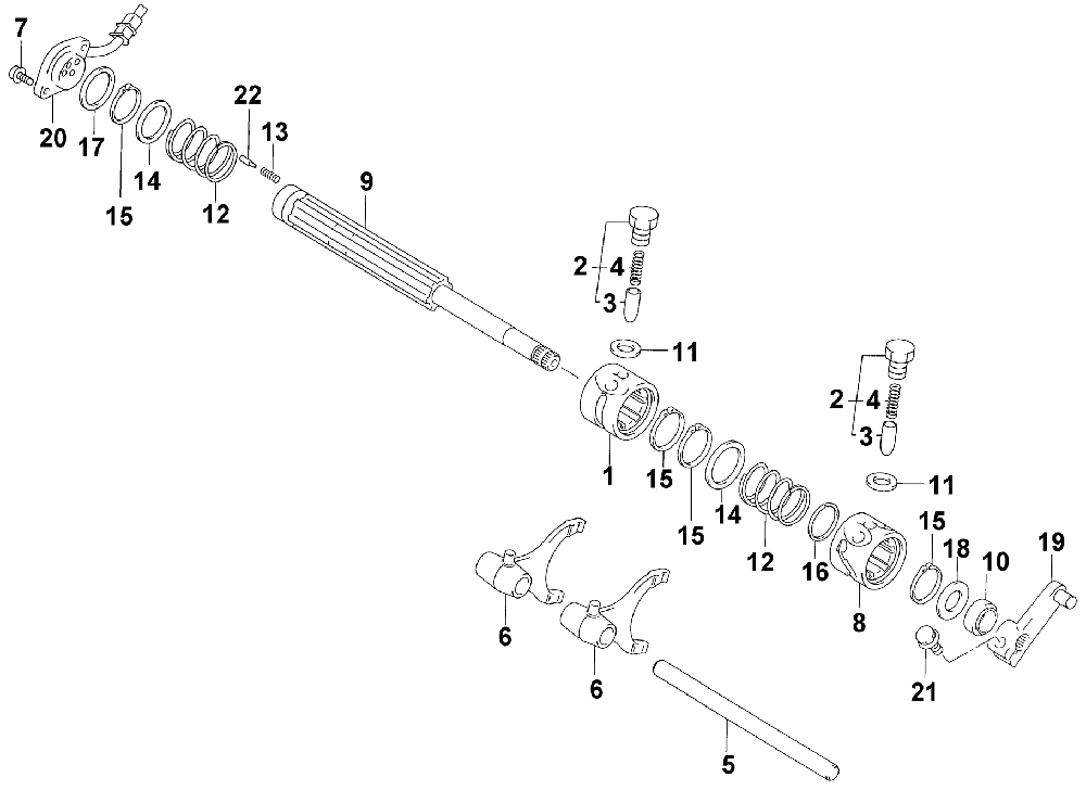 Gear shift assembly