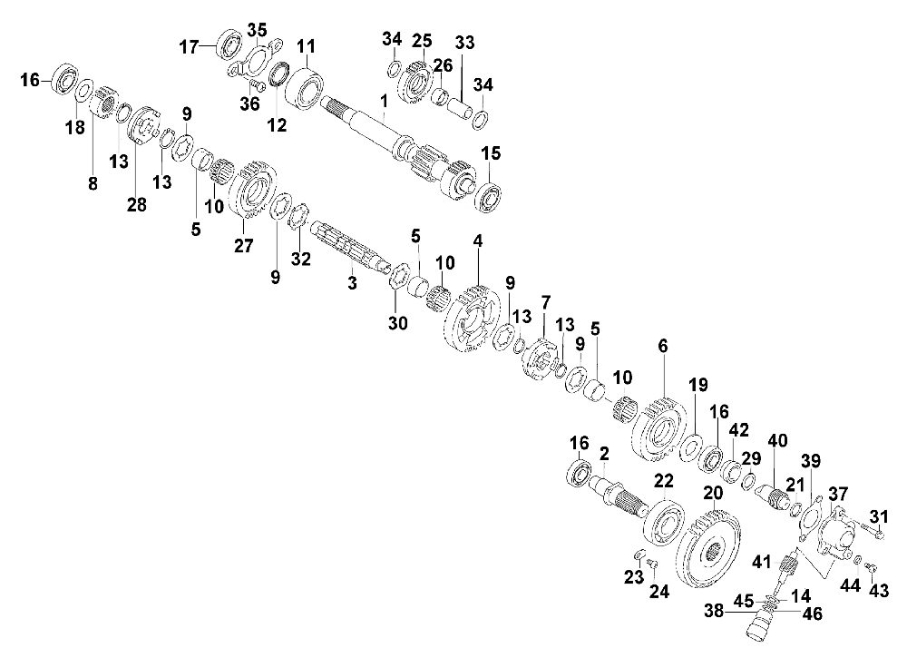 Secondary transmission assembly