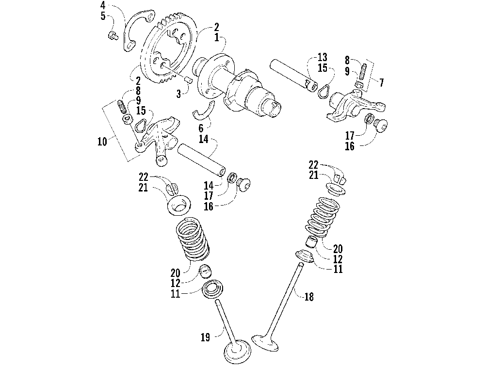 Camshaft_valve assembly