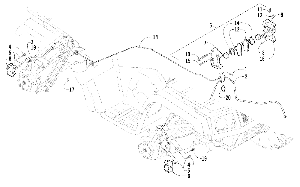 Hydraulic brake assembly