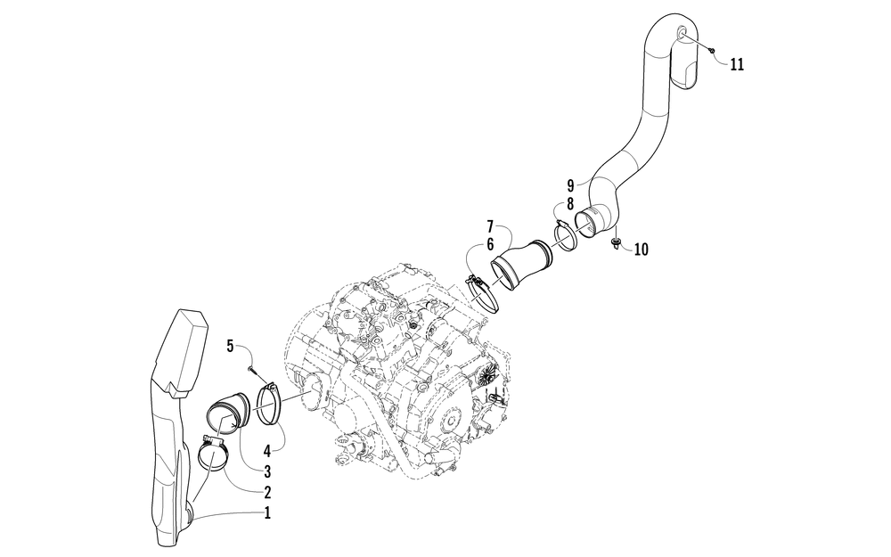 Case_belt cooling assembly