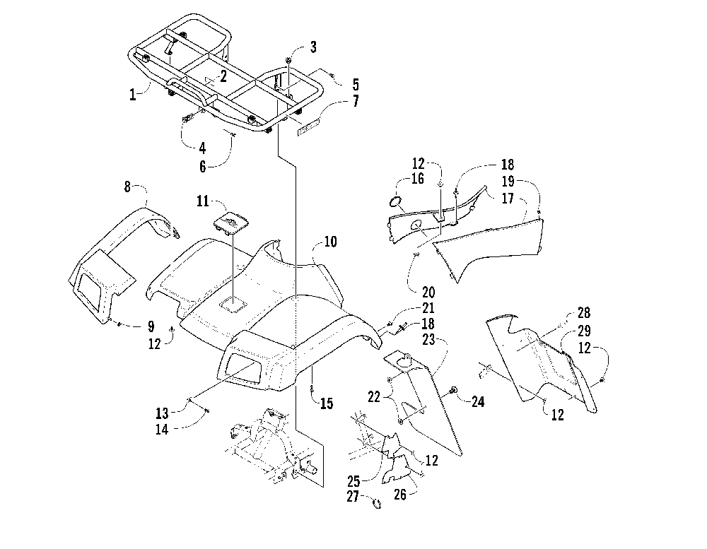 Front body panel assembly