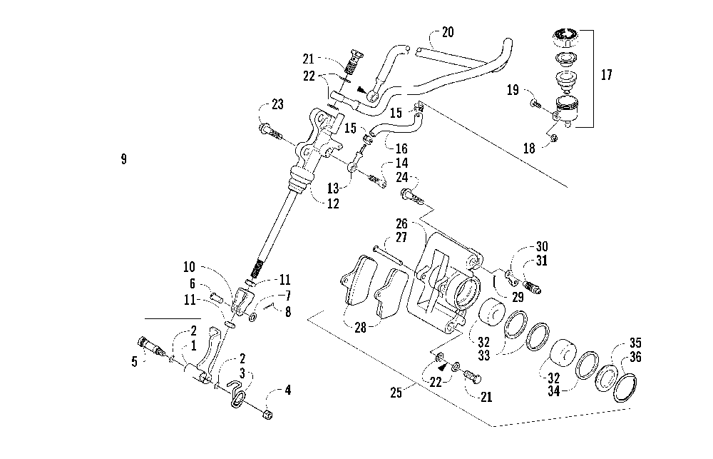 Auxiliary brake assembly