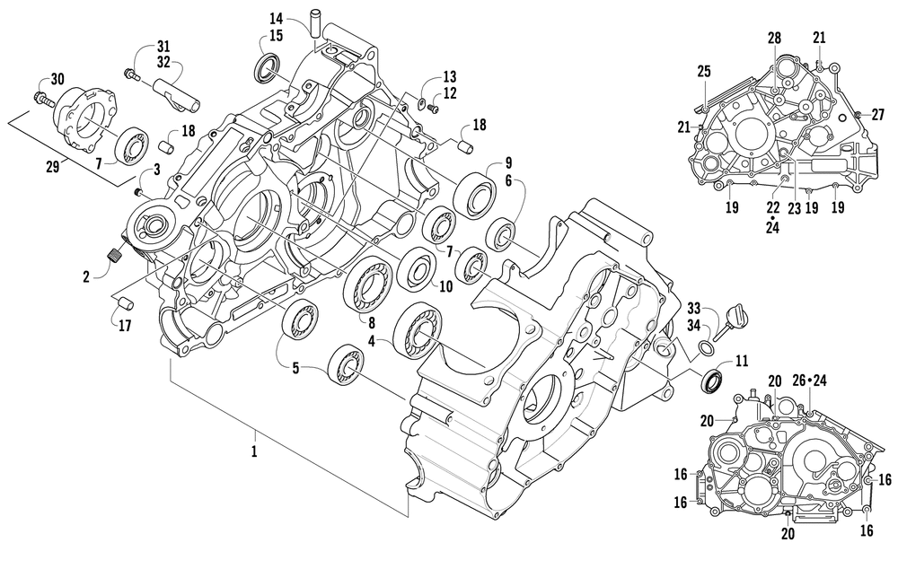 Crankcase assembly