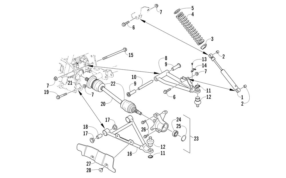 Front suspension assembly