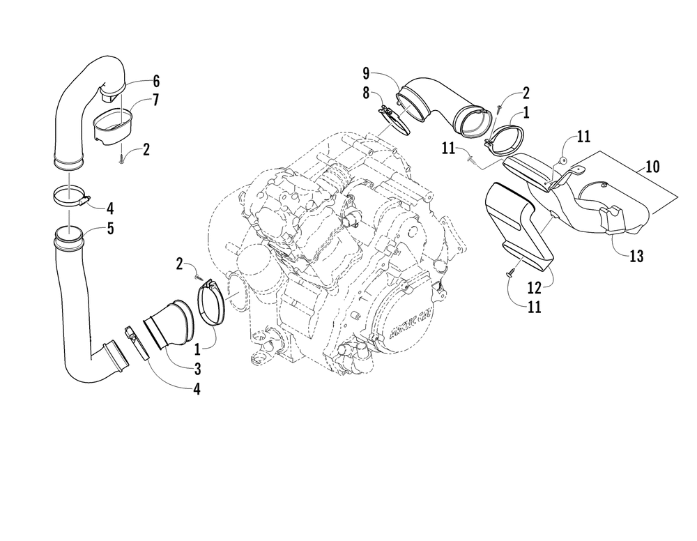 Case_belt cooling assembly