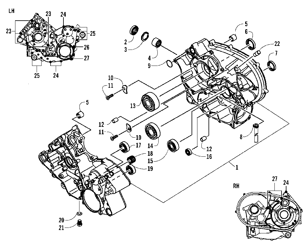 Crankcase assembly