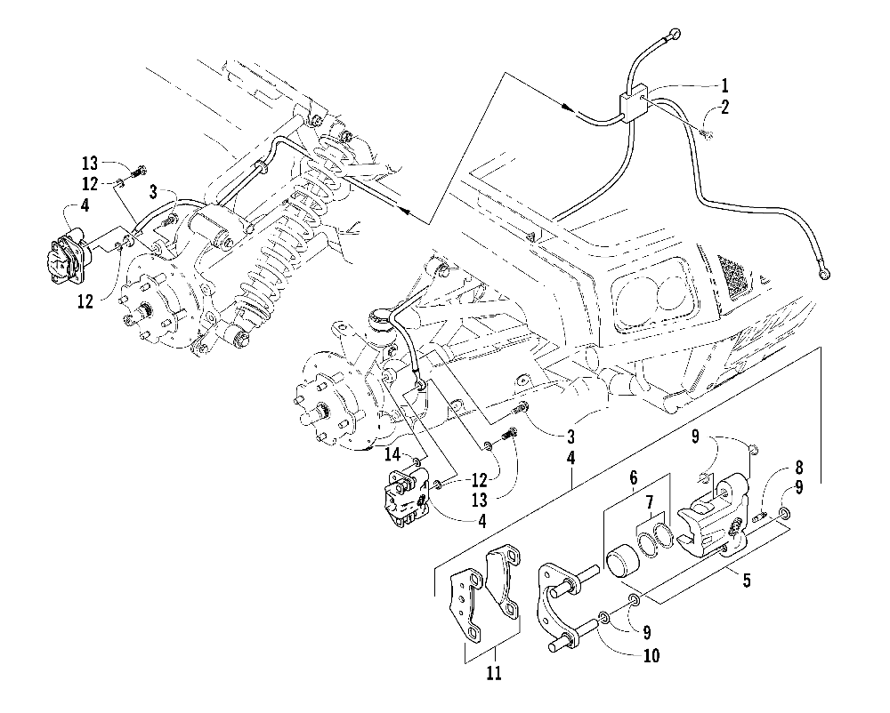 Hydraulic brake assembly