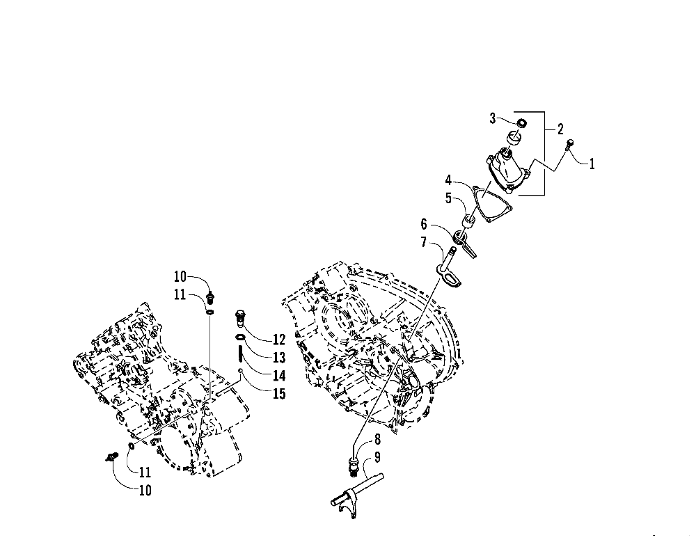 Gear shifting assembly