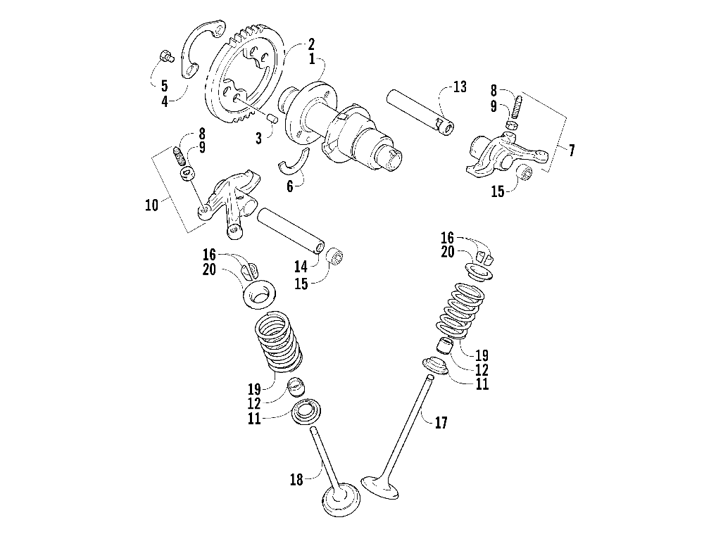 Camshaft_valve assembly