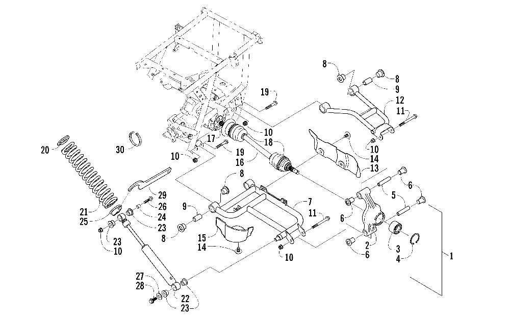 Rear suspension assembly