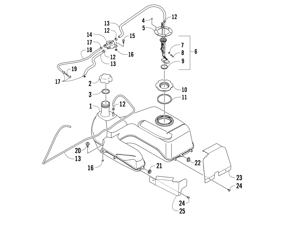 Gas tank assembly