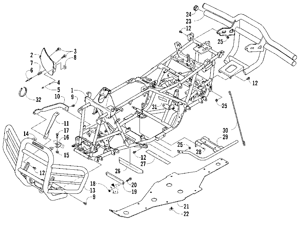 Frame and related parts (tony stewart edition)