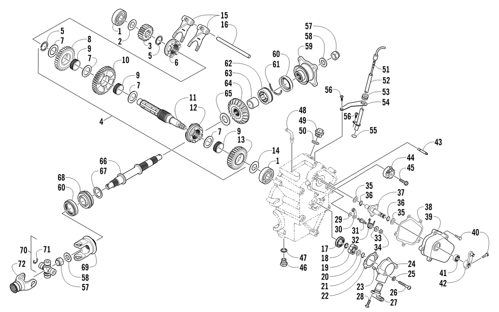 Transmission left-side assembly