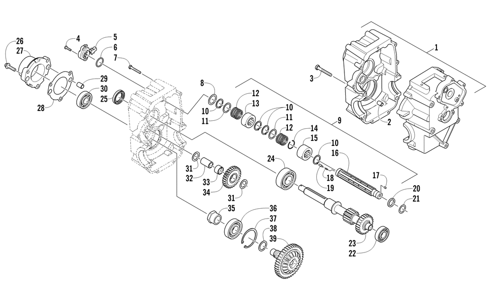 Transmission right-side assembly