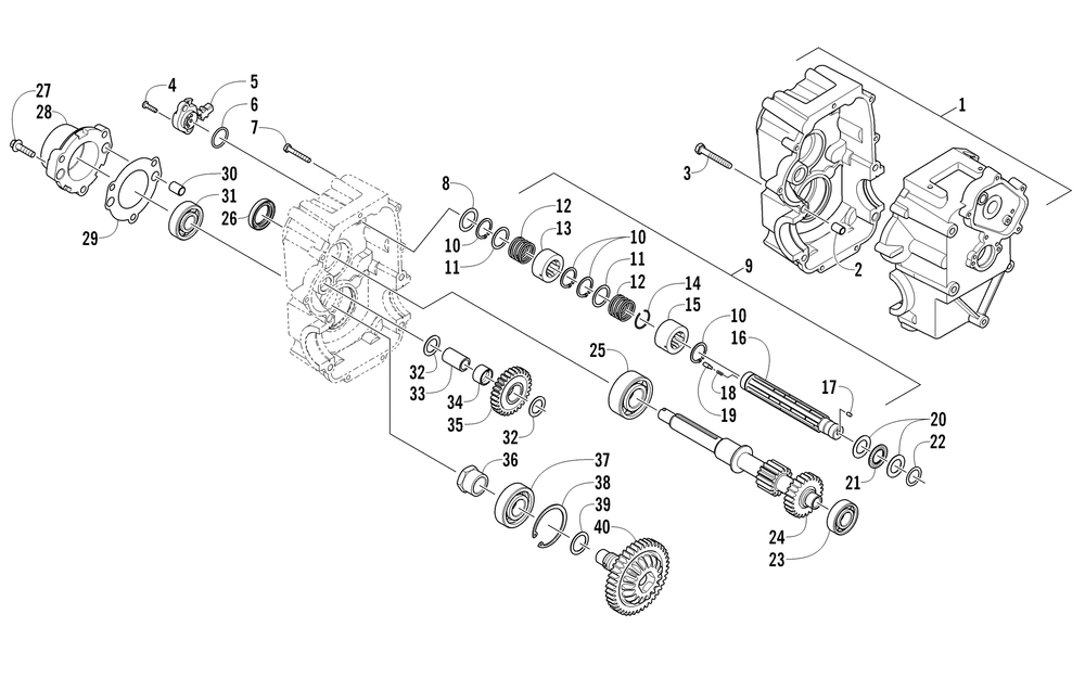 Transmission right-side assembly