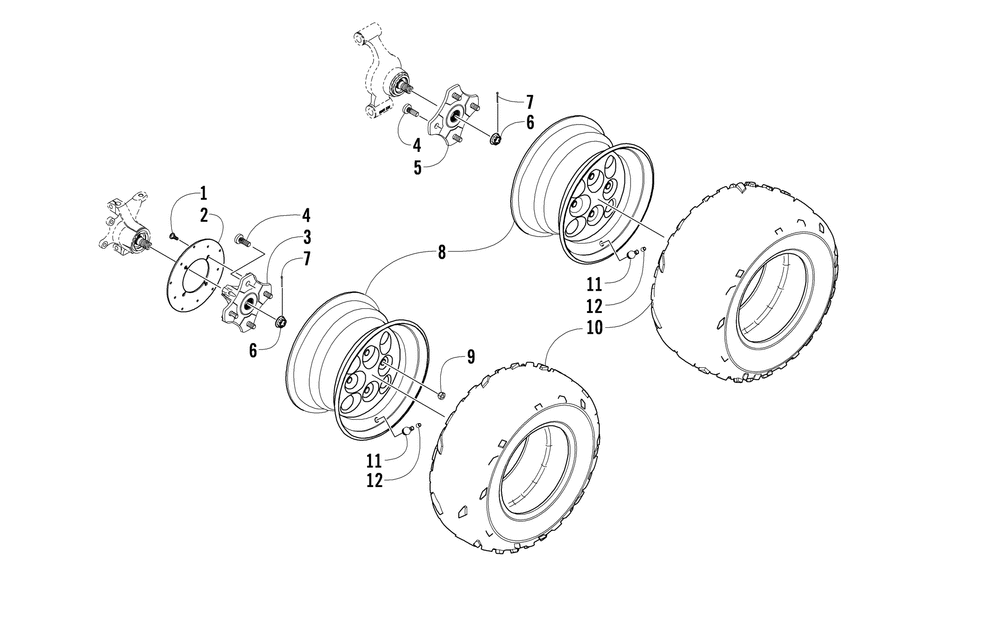 Wheel and tire assembly