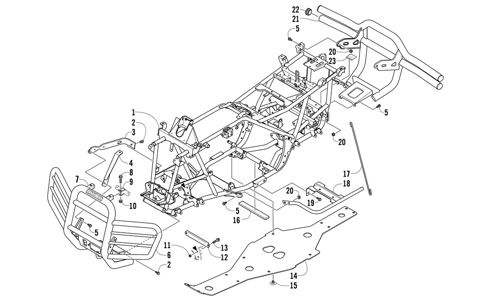 Frame and related parts (4eusm)