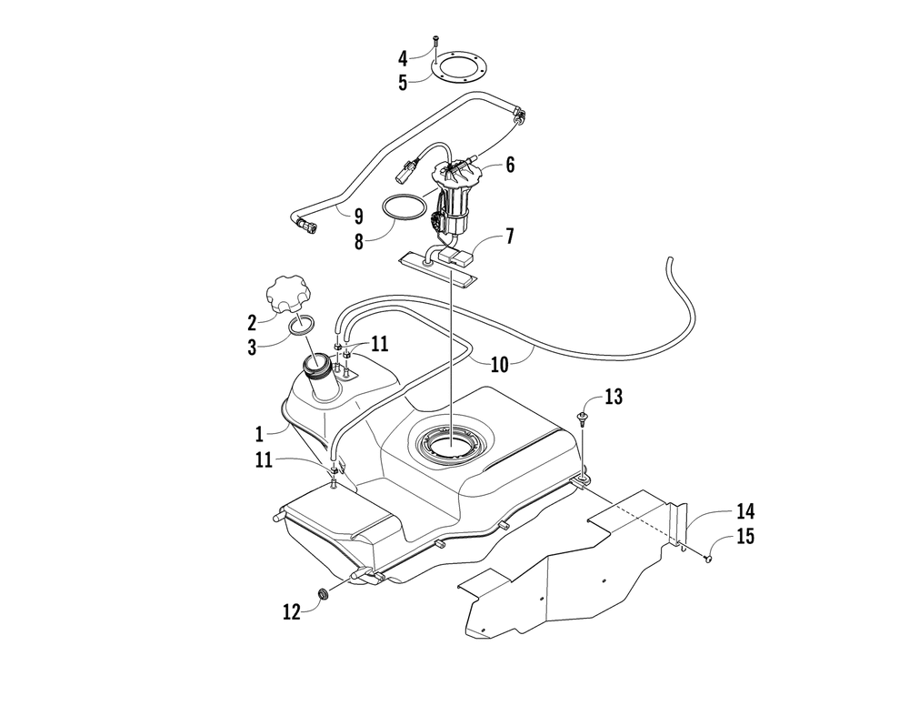 Gas tank assembly