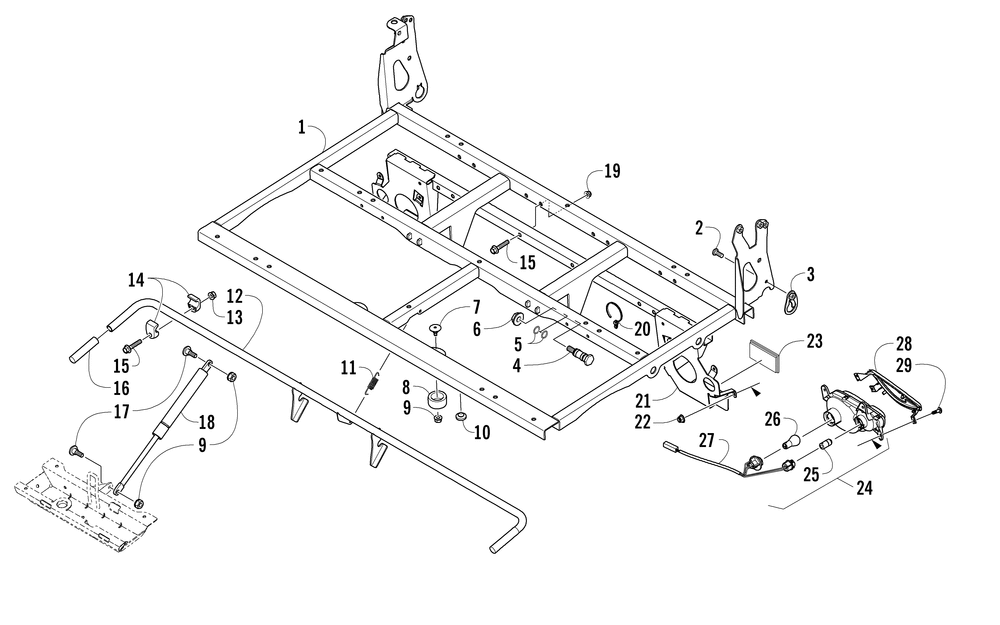 Tilt frame assembly