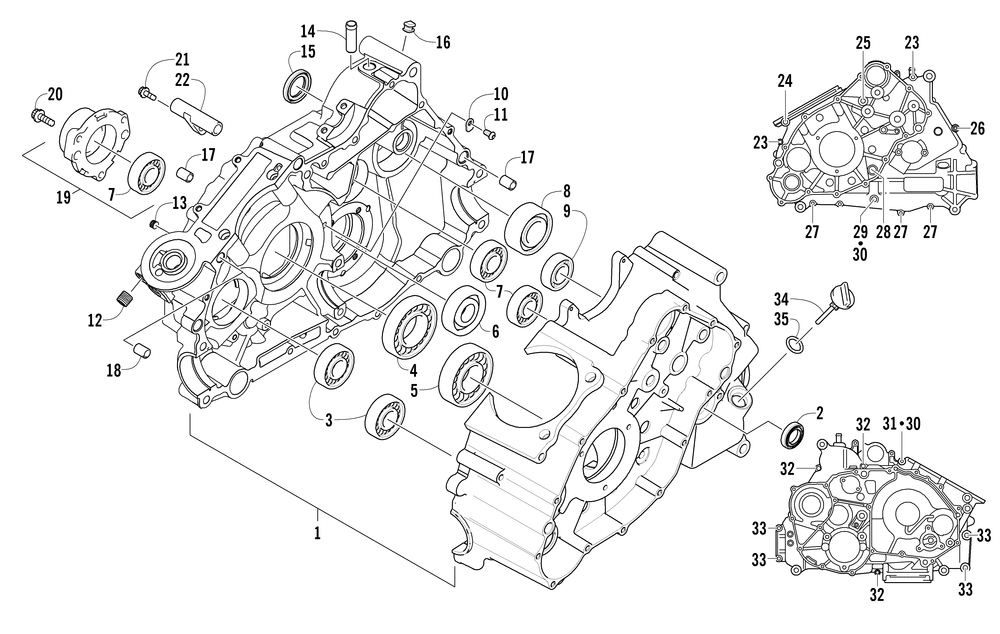 Crankcase assembly