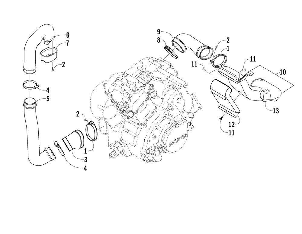 Case_belt cooling assembly