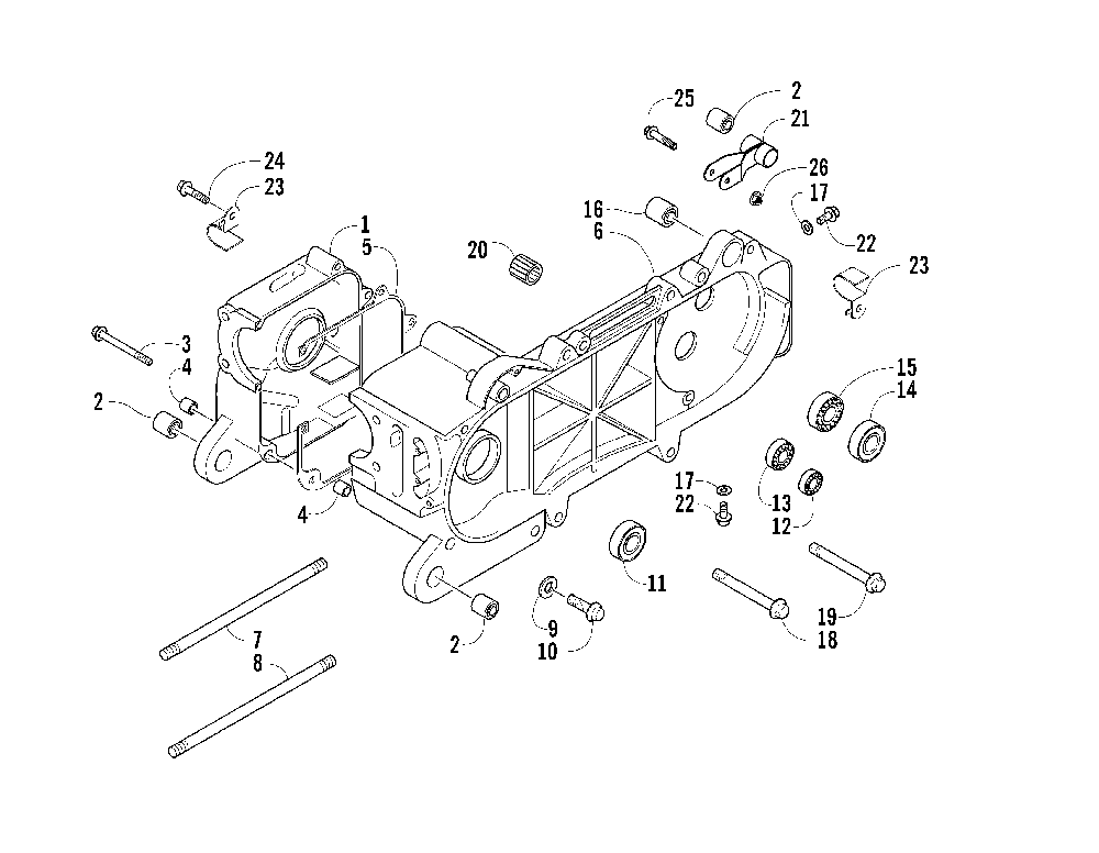 Crankcase assembly