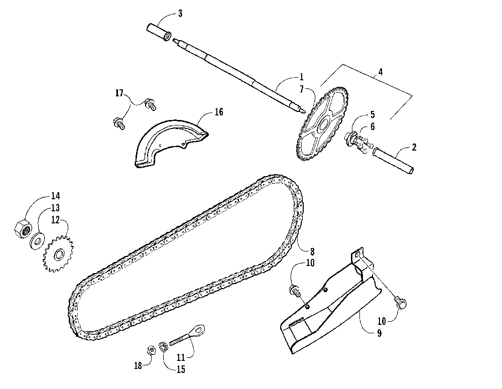 Rear drive assembly