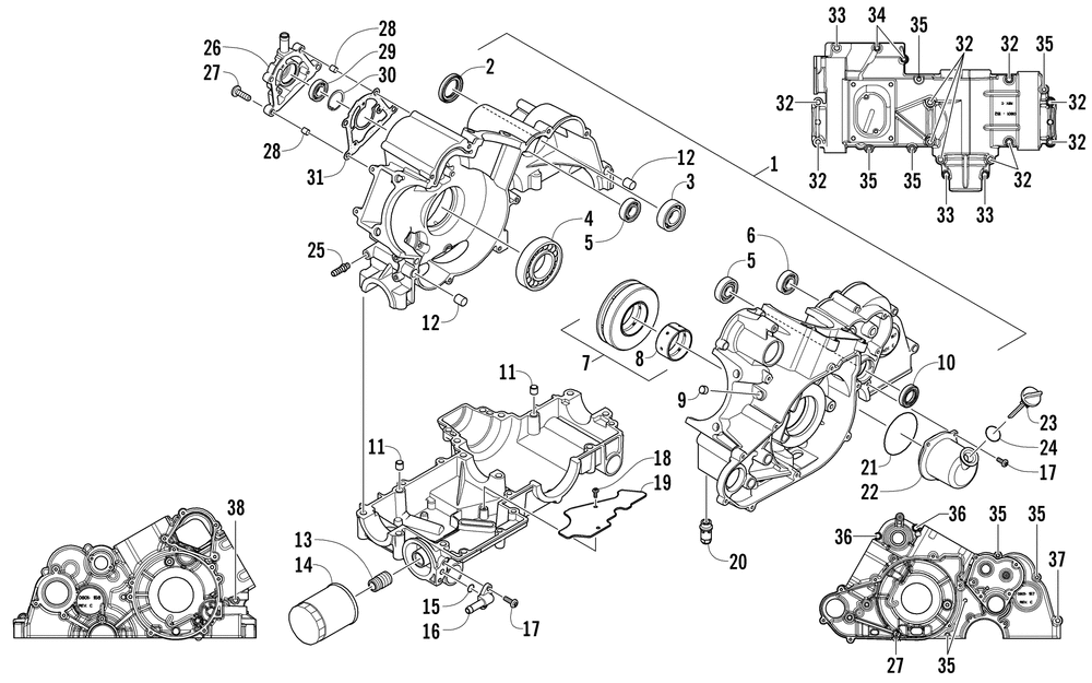 Crankcase assembly