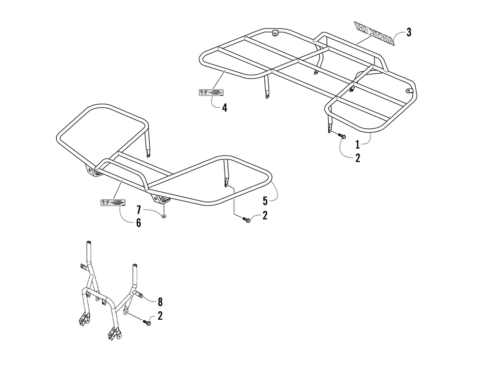 Racks and bumper assembly