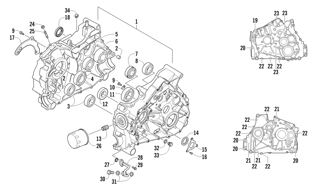 Crankcase assembly